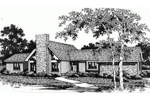 Contemporary Exterior - Front Elevation Plan #10-152