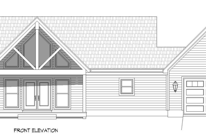 Architectural House Design - Exterior - Front Elevation 3 for Country House Plan #932-756 - 2 bed, 2 bath