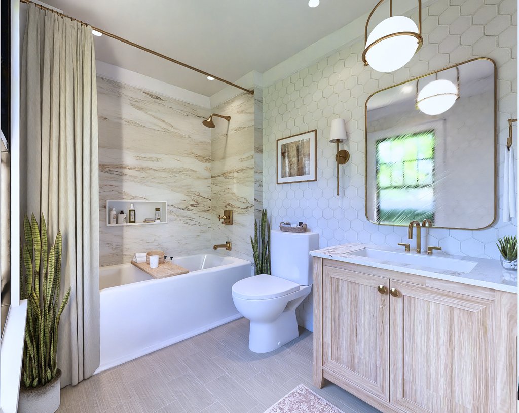 Interior - Bathroom for Cottage House Plan #54-684 - 2 bed, 2 bath