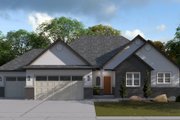 Traditional Style House Plan - 3 Beds 2 Baths 1713 Sq/Ft Plan #1060-221 Exterior 