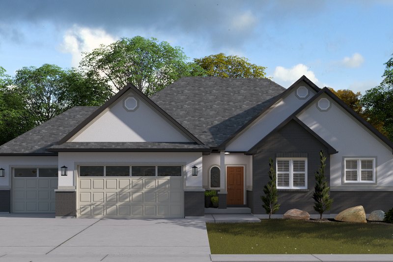 House Design - Exterior - Front Elevation 3 for Traditional House Plan #1060-221 - 3 bed, 2 bath