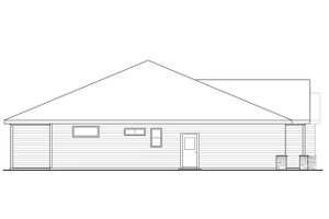 Exterior - Other Elevation for Cottage House Plan #124-1058 - 3 bed, 2 bath