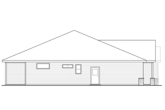 Exterior - Other Elevation for Cottage House Plan #124-1058 - 3 bed, 2 bath