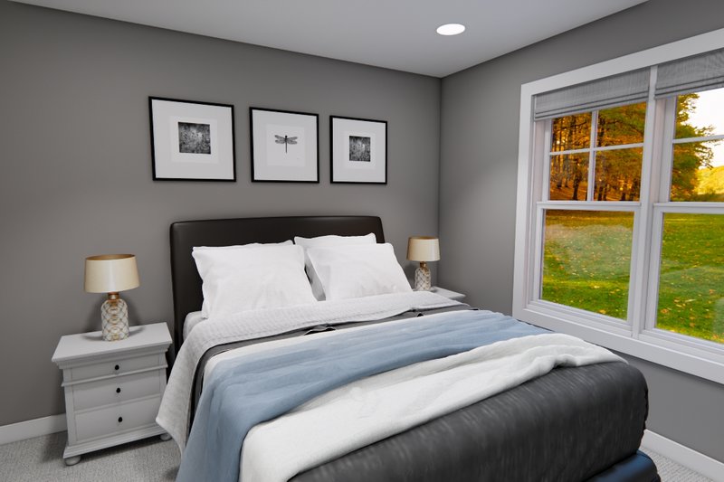 Architectural House Design - Interior - Bedroom 2 for Bungalow House Plan #51-1367 - 4 bed, 3.5 bath