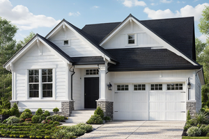 House Design - Country Exterior - Front Elevation Plan #515-41