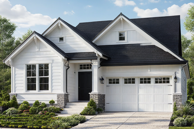 House Design - Country Exterior - Front Elevation Plan #515-41