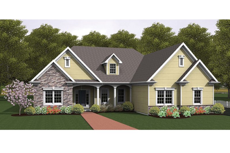 Home Plan - Ranch Exterior - Front Elevation Plan #1010-34