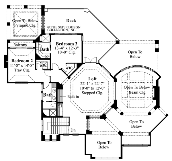 Dream House Plan - Mediterranean Floor Plan - Upper Floor Plan #930-317