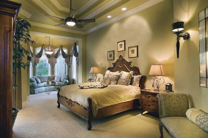 Home Plan - Interior - Master Bedroom for Mediterranean House Plan #930-417 - 4 bed, 5 bath