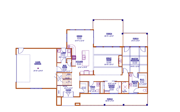 Farmhouse Floor Plan - Main Floor Plan #1089-8