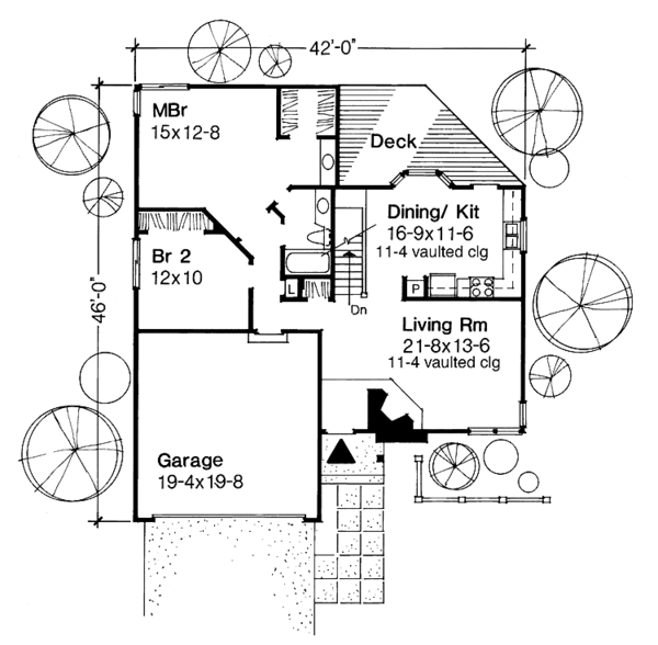 Dream House Plan - Country Floor Plan - Main Floor Plan #320-1164