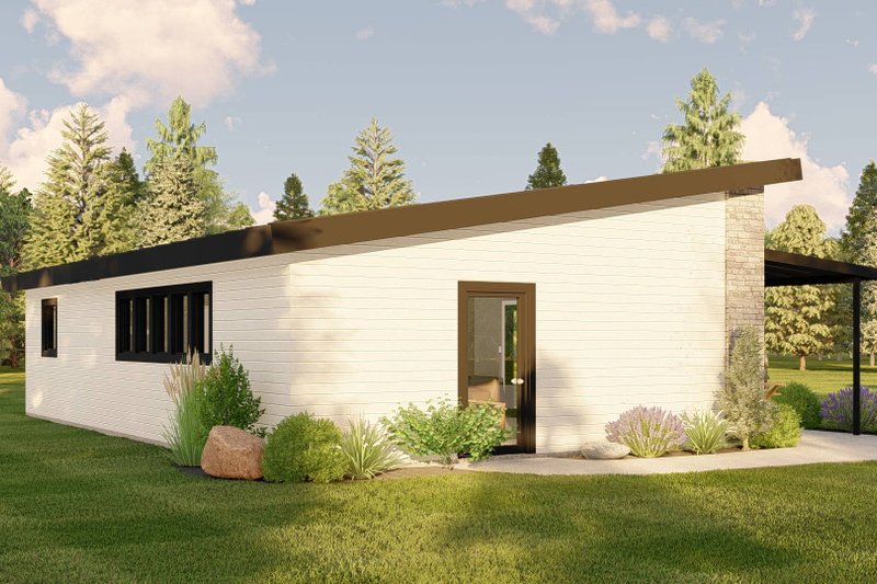 House Plan Design - Exterior - Other Elevation 1 for Modern House Plan #1064-210 - 1 bed, 1 bath