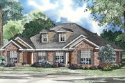 Colonial Style House Plan - 4 Beds 4 Baths 2110 Sq/Ft Plan #17-3161 