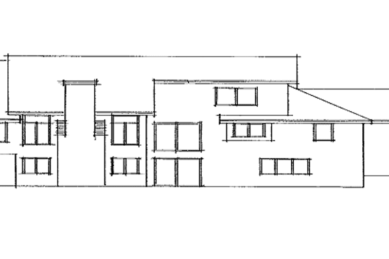 Home Plan - Exterior - Rear Elevation for Tudor House Plan #51-812 - 3 bed, 2.5 bath