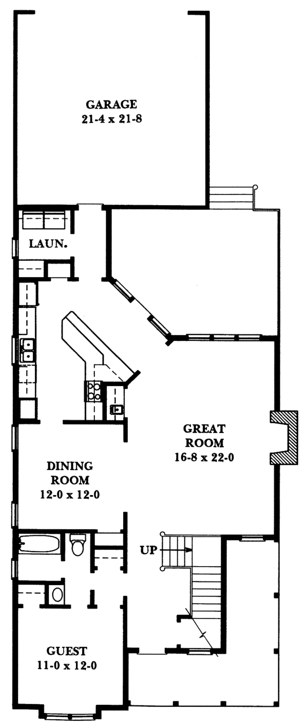 House Design - Victorian Floor Plan - Main Floor Plan #1047-34