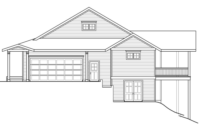 Architectural House Design - Exterior - Other Elevation 1 for Country House Plan #124-1013 - 3 bed, 3 bath