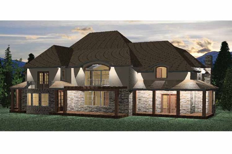 Home Plan - Exterior - Rear Elevation 1 for Country House Plan #937-25 - 4 bed, 3 bath