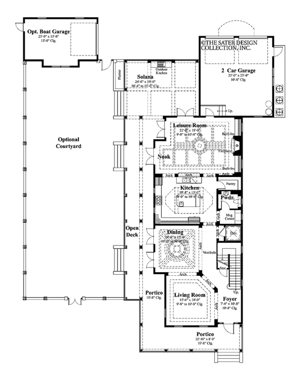 House Plan Design - Southern Floor Plan - Main Floor Plan #930-402