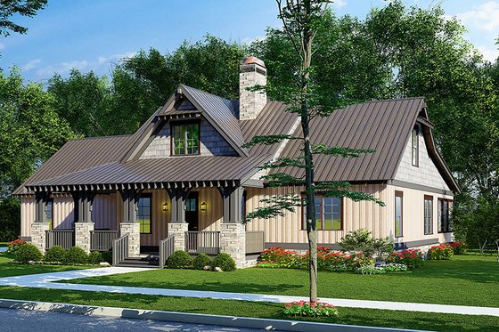 Exterior - Other Elevation 1 for Country House Plan #923-226 - 3 bed, 2.5 bath
