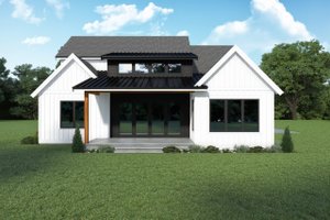 Exterior - Rear Elevation for Farmhouse House Plan #1070-168 - 4 bed, 2 bath