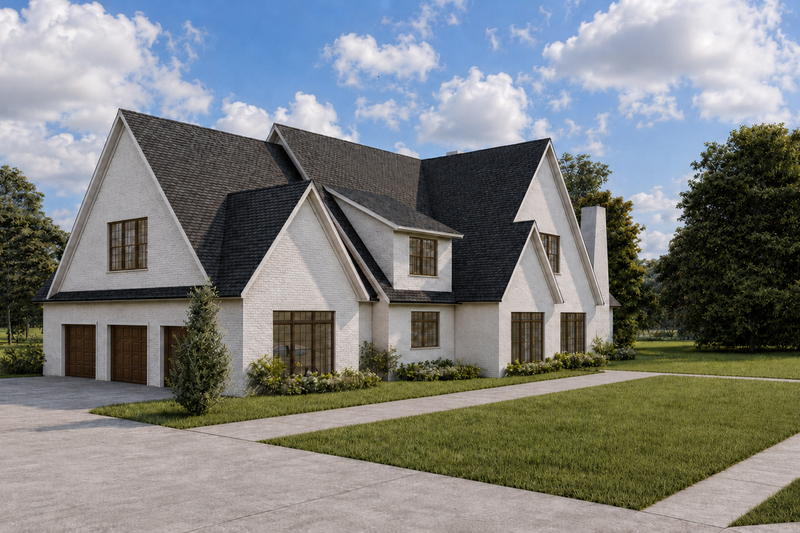 House Design - Exterior - Other Elevation for European House Plan #1117-10 - 4 bed, 4.5 bath