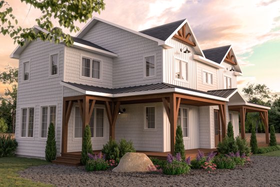 Exterior - Other Elevation for Farmhouse House Plan #23-2792 - 5 bed, 2.5 bath