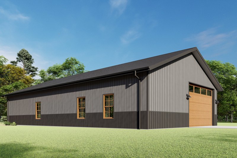 Architectural House Design - Exterior - Other Elevation 2 for Barndominium House Plan #1092-62 - 3 bed, 2 bath