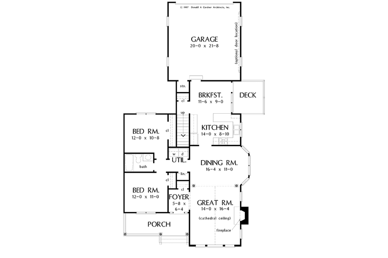 Home Plan - Floor Plan - Main Floor for Classical House Plan #929-334 - 3 bed, 2 bath