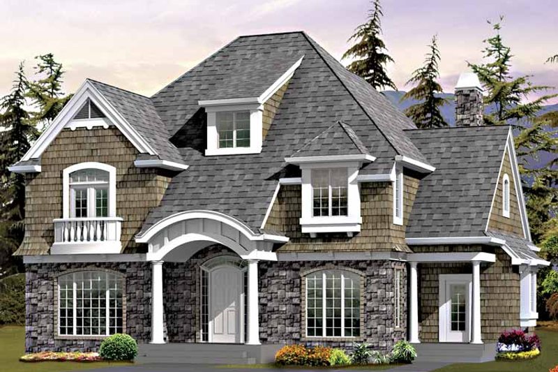 Dream House Plan - Exterior - Front Elevation 3 for Craftsman House Plan #132-410 - 4 bed, 4 bath