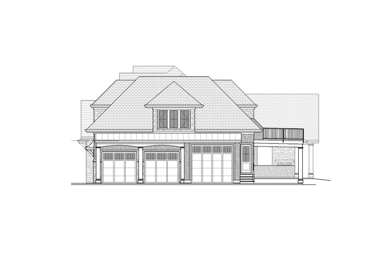 Architectural House Design - Exterior - Other Elevation 1 for Craftsman House Plan #1086-15 - 4 bed, 3 bath
