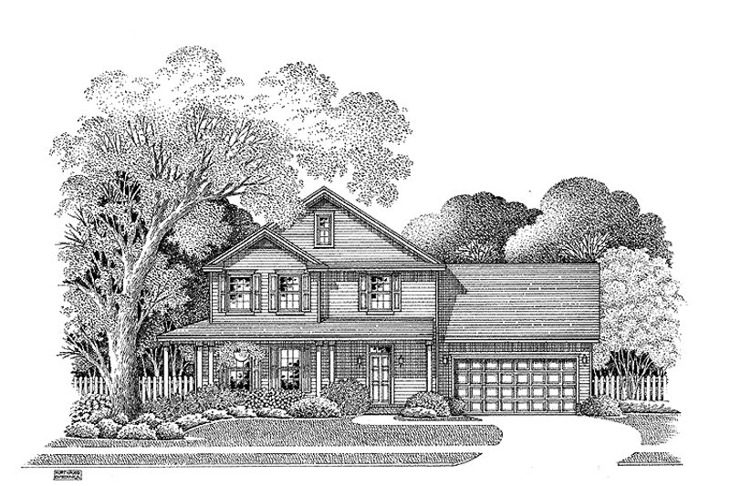 House Plan Design - Country Exterior - Front Elevation Plan #999-64