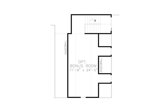 Floor Plan - Upper Floor 1 for Farmhouse House Plan #54-392 - 3 bed, 2.5 bath