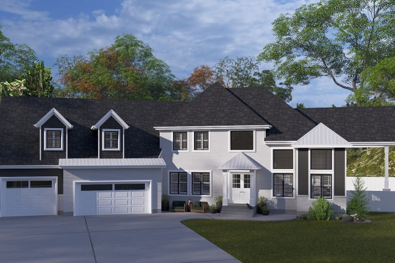 Dream House Plan - Craftsman Exterior - Front Elevation Plan #1060-477
