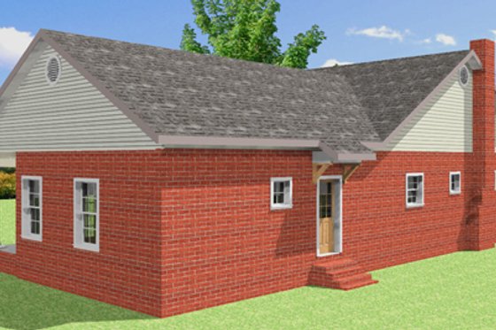 Exterior - Other Elevation for Traditional House Plan #44-185 - 3 bed, 2 bath