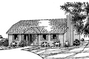 Ranch Style House Plan - 3 Beds 2 Baths 1040 Sq/Ft Plan #60-671 