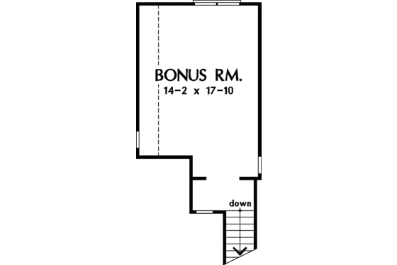 Floor Plan - Upper Floor for Country House Plan #929-242 - 3 bed, 2 bath