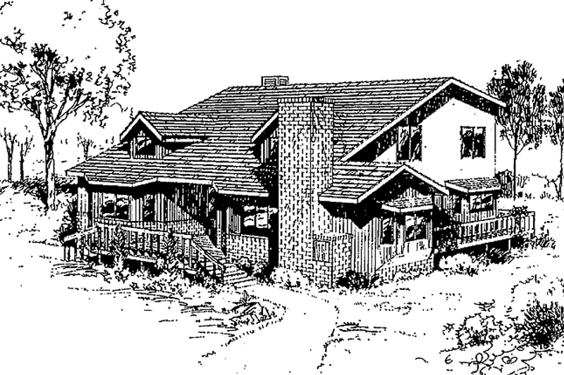 House Plan Design - Contemporary Exterior - Front Elevation Plan #60-685