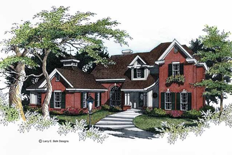 House Design - Colonial Exterior - Front Elevation Plan #952-36