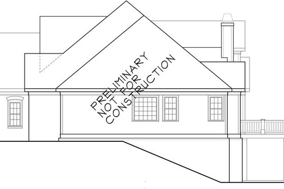 Exterior - Other Elevation for Country House Plan #927-295 - 4 bed, 3 bath