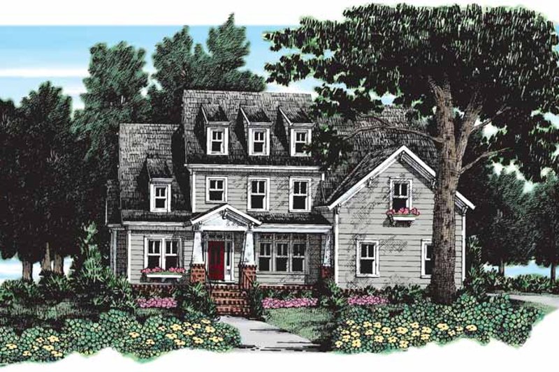 House Blueprint - Craftsman Exterior - Front Elevation Plan #927-133