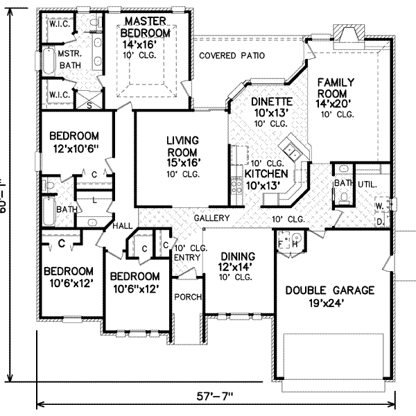 Traditional Floor Plan - Main Floor Plan #65-109