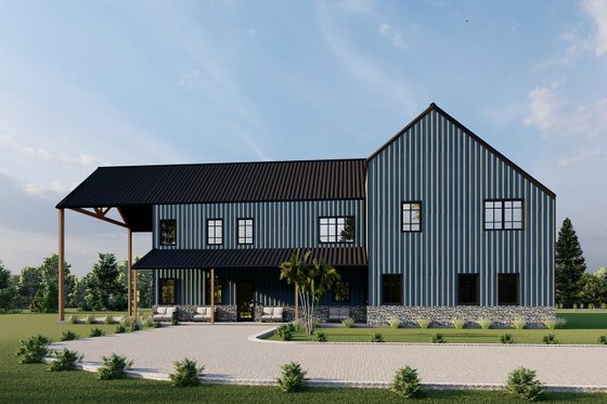 Exterior - Other Elevation 7 for Barndominium House Plan #1107-32 - 4 bed, 3.5 bath