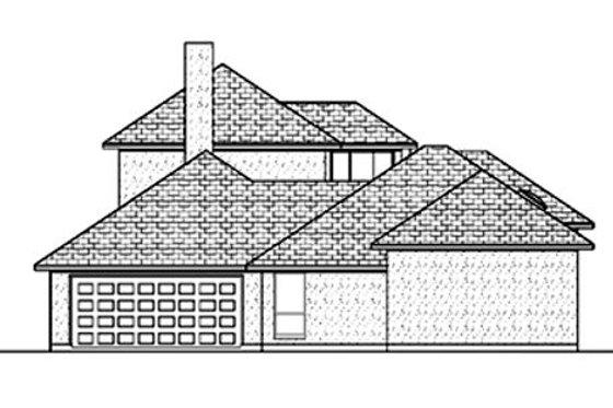 Exterior - Rear Elevation for Mediterranean House Plan #84-396 - 4 bed, 3 bath