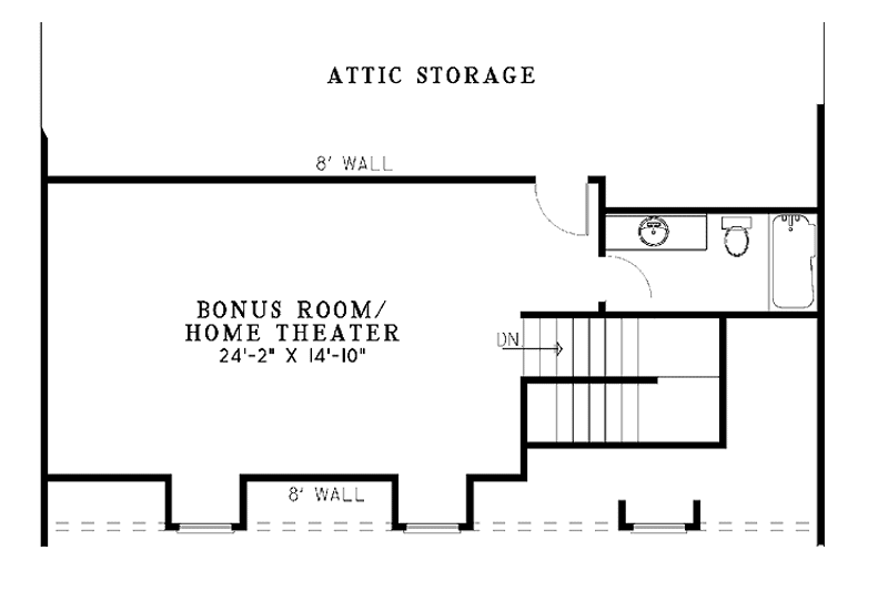 Architectural House Design - Floor Plan - Other Floor for Country House Plan #17-2845 - 2 bed, 2 bath