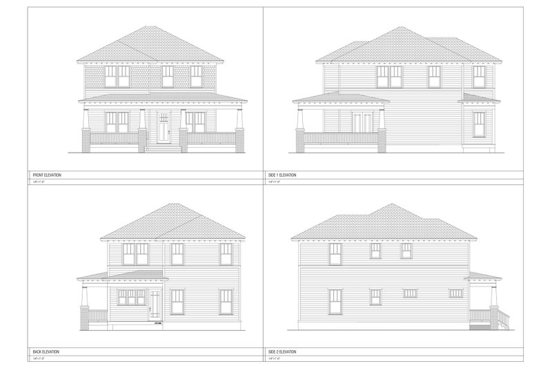 Dream House Plan - Exterior - Other Elevation for Craftsman House Plan #461-45 - 5 bed, 3.5 bath
