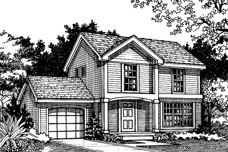 Home Plan - Exterior - Front Elevation 3 for Colonial House Plan #320-757 - 3 bed, 1.5 bath