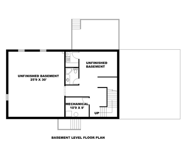 House Plan Design - Cottage Floor Plan - Lower Floor Plan #117-983