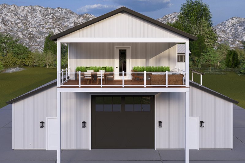 House Blueprint - Exterior - Other Elevation 3 for Barndominium House Plan #1060-506 - 8 bed, 5 bath
