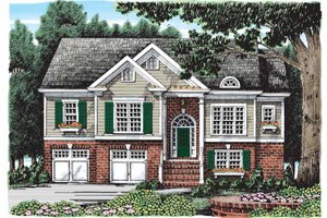 Colonial Exterior - Front Elevation Plan #927-912