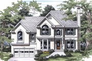 Traditional Style House Plan - 4 Beds 2.5 Baths 2345 Sq/Ft Plan #927-453 Exterior 